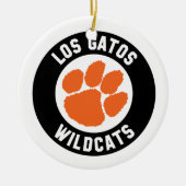 Los Gatos Wildcats Pawprint Ornament (Voorkant)