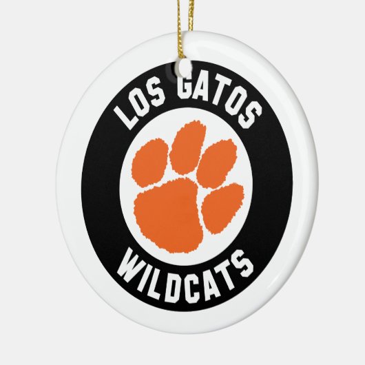 Los Gatos Wildcats Pawprint Ornament (Links)