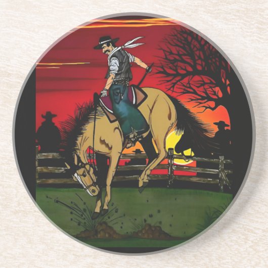 "Los Gauchos" Dessous de verre de grès/"Les Cowboy (Devant)