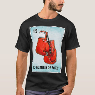 Los Guantes de Boxeo Mexican Boxing Glove Cards T-shirt