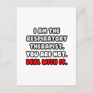 Los het op... Grappige respiratoire therapeut Briefkaart