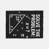 Los het probleem op Funny Math 67 Meme leraar stud Fleece Deken (Voorkant (Horizontaal))