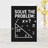 Los het probleem op Funny Math 67 Meme leraar stud Kaart (Gele Bloem)