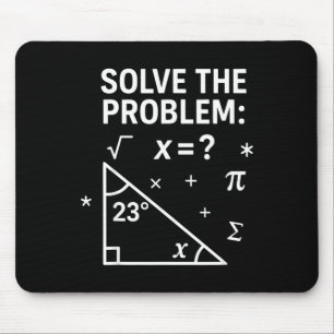 Los het probleem op Funny Math 67 Meme Leraar Stud Muismat