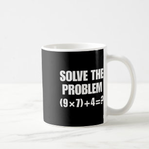 Los het probleem op – Grappige wiskundige vergelij Koffiemok