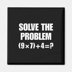 Los het probleem op – Grappige wiskundige vergelij Magneet