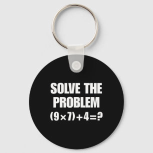 Los het probleem op – Grappige wiskundige vergelij Sleutelhanger