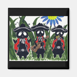 Los Ladybugs Mariachi Band Magnet Magneet