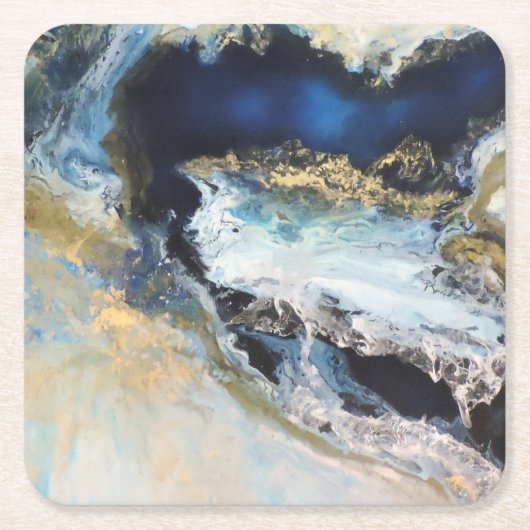 Los Mares Vierkante Kartonnen Onderzetter (Voorkant)