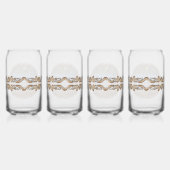 Los Muertos Beach 786 Blikvorm Glas (Achterkant)