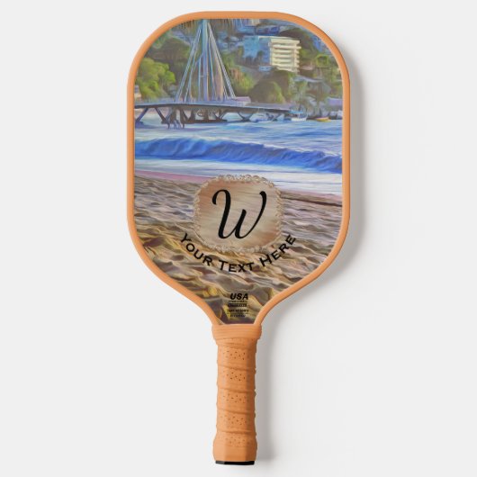 Los Muertos Beach 786 Pickleball Paddle (Achterkant)