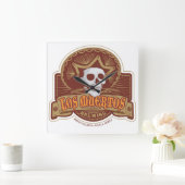 Los Muertos Clock Vierkante Klok (Huis)