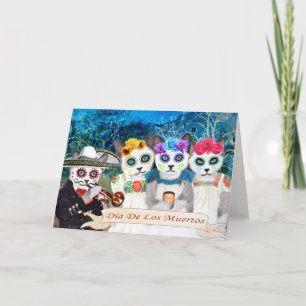 Los Muertos Kittens Kaart Day