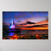 Los Muertos Pier 1182 Art Print (Voorkant)