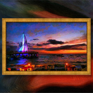 Los Muertos Pier 1182 Art Print