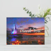 Los Muertos Pier 1182 Bedankkaart (Staand voorkant)