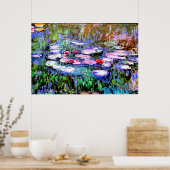 Los Nenufares par Monet Poster (Cuisine)