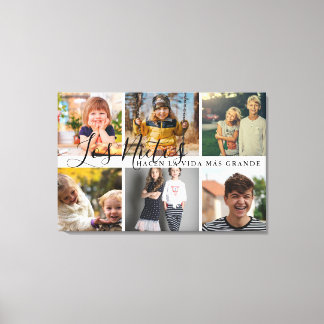 Los Nietos Hacen La Vida Más Grande Oma Gift Canvas Afdruk