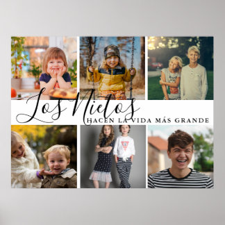 Los Nietos Hacen La Vida Más Grande Oma Gift Poster
