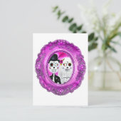 Los Novios Calaca Briefkaart (Staand voorkant)