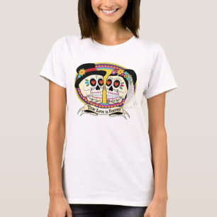 Los Novios Sugar Skull Ladies Shirt (Engels)