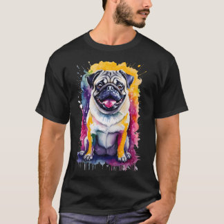 Los waterverf huisdier portret - Levendig Charmere T-shirt