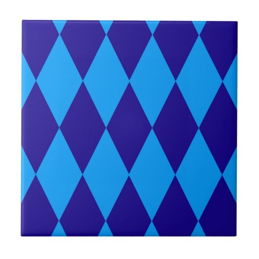 Losange à carreaux bleu clair et foncé (Devant)