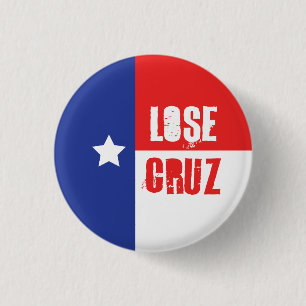 Lose Cruz - Ted Cruz Ronde Button 3,2 Cm