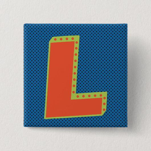 Loser - Big L - Grootste Loser - Bunco Game Night Vierkante Button 5,1 Cm (Voorkant)