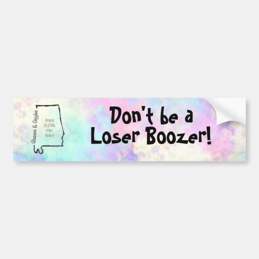Loser Boozer Bumpersticker (Voorkant)