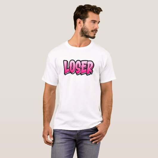 Loser Graffiti Style That Says Loser 1 T-shirt (Voorkant volledig)