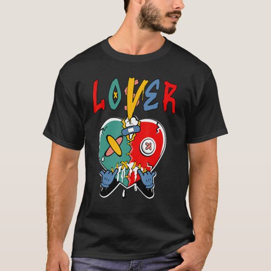 Loser Heart Dripping Multi 1s Matching T-shirt (Voorkant)