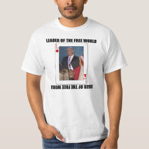 Loser/leider van de vrije wereld t-shirt