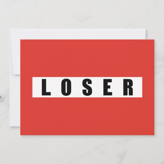 LOSER-verbodsbord (Voorkant)