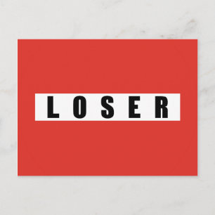LOSER-verbodsbord Briefkaart