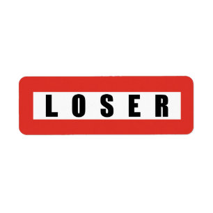 LOSER-verbodsbord Etiket
