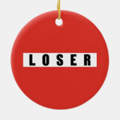 LOSER-verbodsbord Keramisch Ornament (Achterkant)