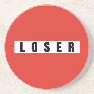 LOSER-verbodsbord Zandsteen Onderzetter