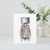 losgekoppeld briefkaart (Staand voorkant)