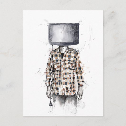 losgekoppeld briefkaart (Voorkant)