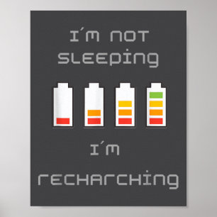 Losgekoppeld en vol energie_ Cool batterijontwerp Poster