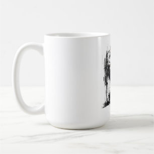 Losgekoppelde parallelle schermen stille conversat koffiemok