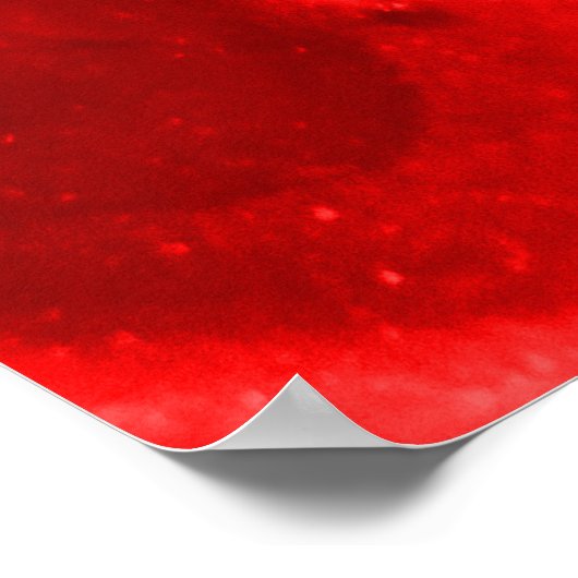 Losief rode esthetische gradiënt poster (Hoek)