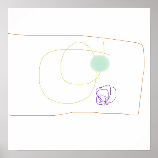 losjes getekende rechthoek poster (Voorkant)