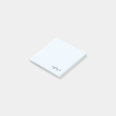 Loskoppelen met scripttekst en stekker van netsnoe post-it® notes (Schuin)