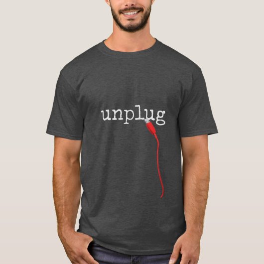 LOSKOPPELEN Tekst met USB T-shirt (Voorkant)
