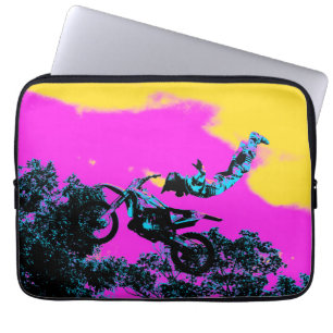 Loslaten - Freestyle Motocross stunt Laptop Sleeve