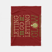Loslaten Glow Holiday Fleece Deken (Voorkant)