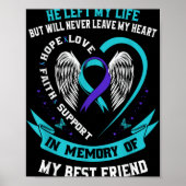 Loss In Memory Of My Friend Suicide Awareness Poster (Voorkant)