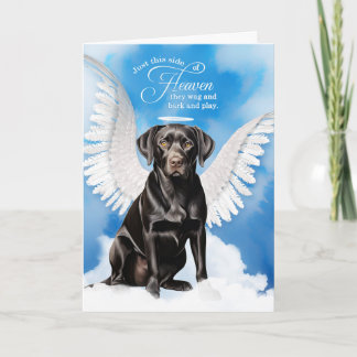 Loss of Dog Black Labrador Retriever Pet Sympathy Kaart